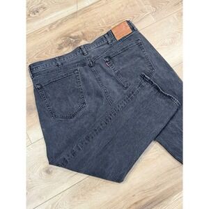 Levi's 501 93 Straight Leg Button Fly Black Denim Jeans Mens W42 L30